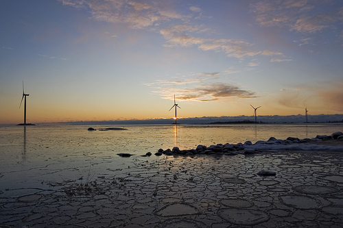 Gulf of Bothnia is getting covered with ice