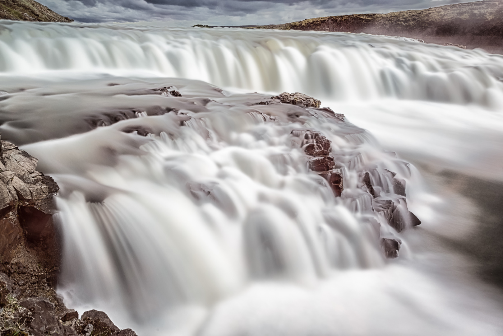 Gulfoss Langzeitbelichtung