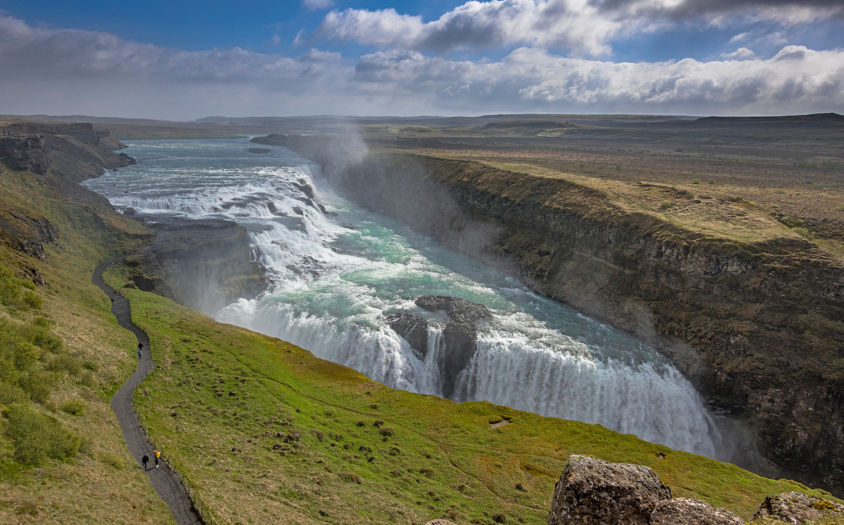 Gulfoss ohne Massentourismus