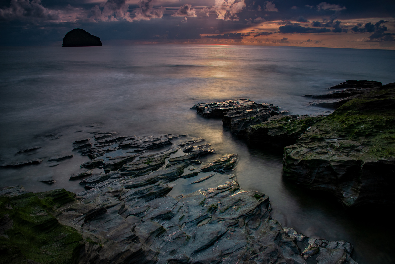 Gull Rock in the evening