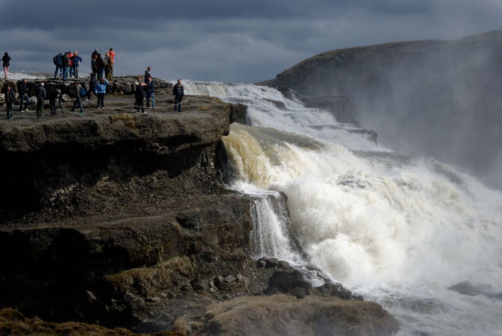 Gullfoss (Am Aussichtspunkt)