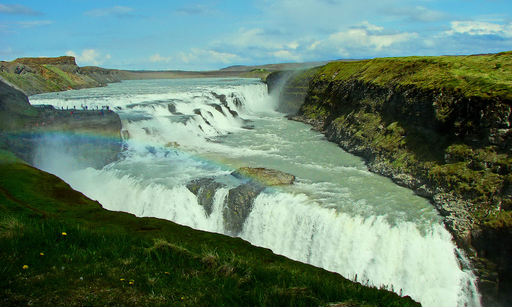 Gullfoss am späten Nachmittag