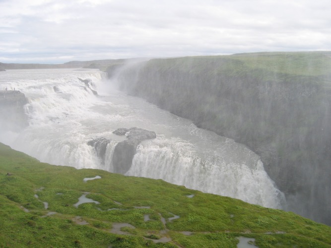 Gullfoss auf Island im August