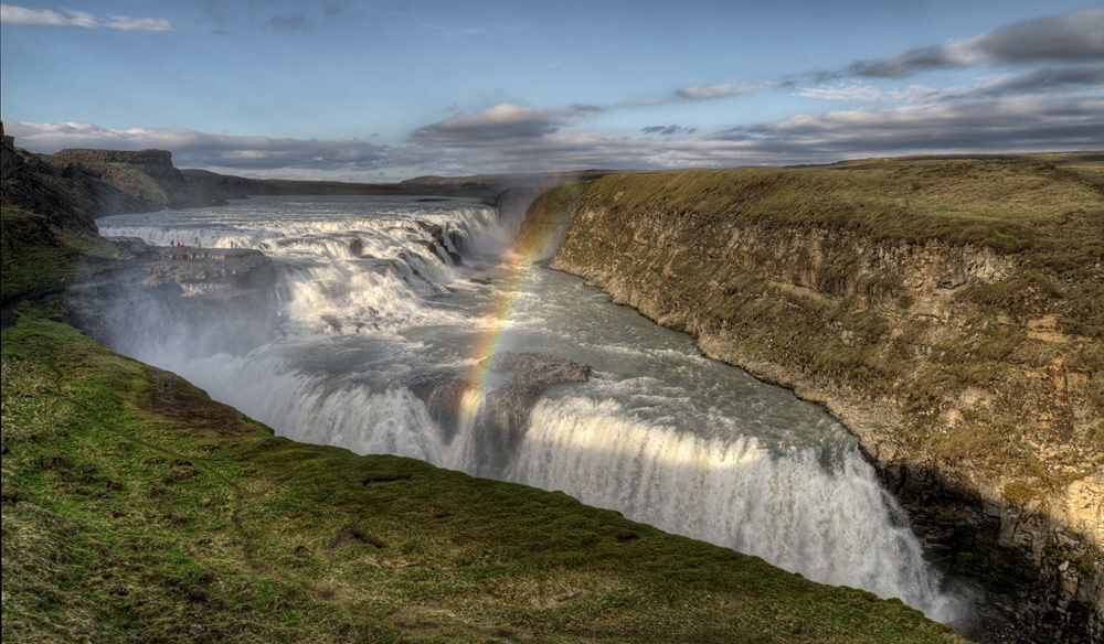 Gullfoss, der goldene Wasserfall