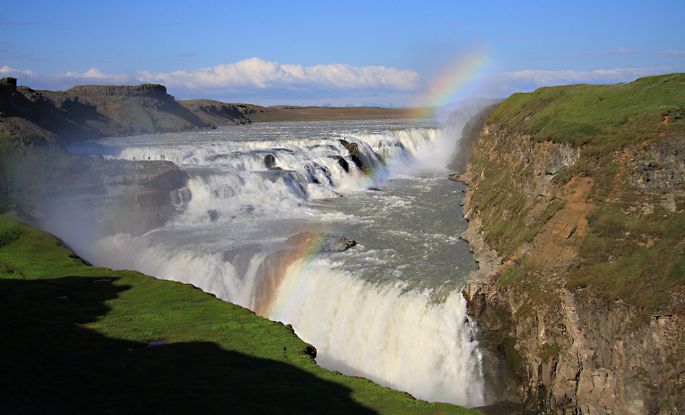 Gullfoss - Der goldene Wasserfall auf Island von Anja Gabi