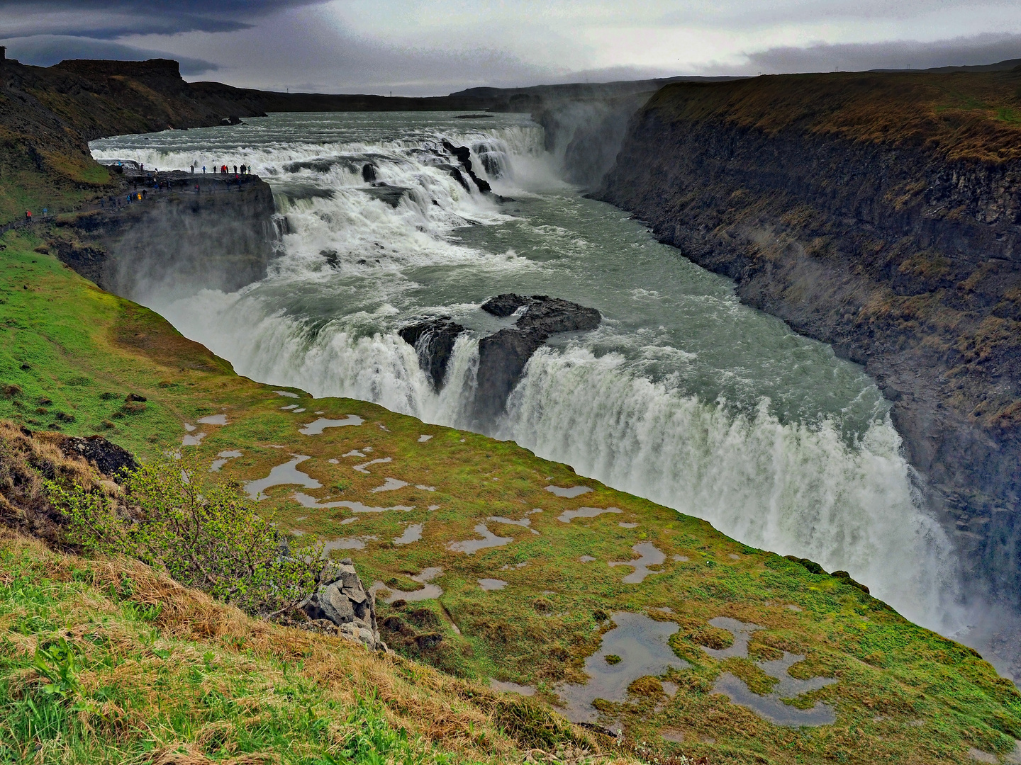 Gullfoss - eine der berühmtesten Sehenswürdigkeiten Islands