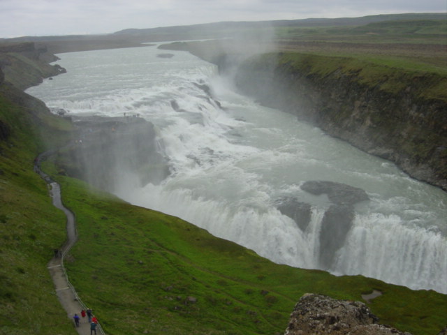 Gullfoss (Goldener Wasserfall) Island 2007