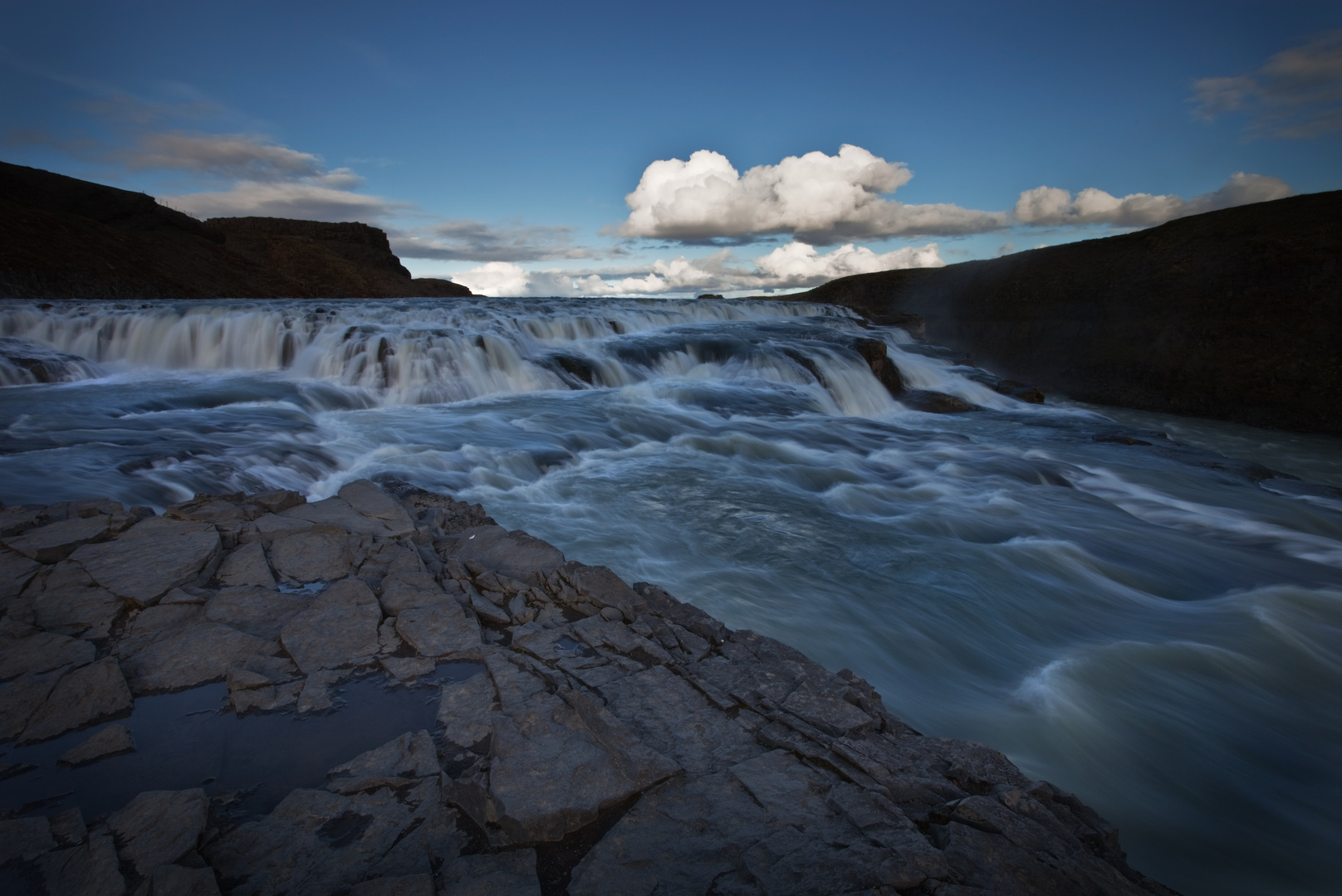 Gullfoss im Abendlicht