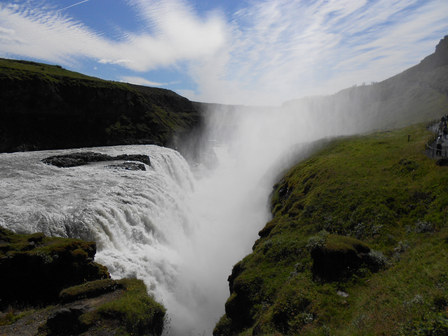 Gullfoss im Sommer