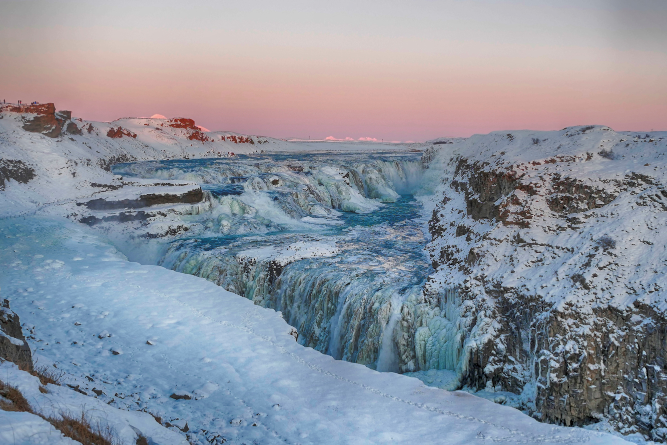 Gullfoss im Winter