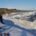 Gullfoss in Iceland - during wintertime