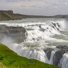 Gullfoss, Island, Eis gegen Hitze