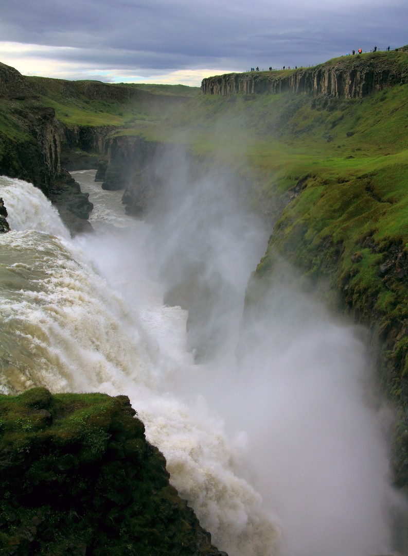 Gullfoss - mächtiger Wasserfall