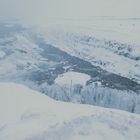 Gullfoss - mit Schneesturm