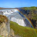 Gullfoss Regenbogen 