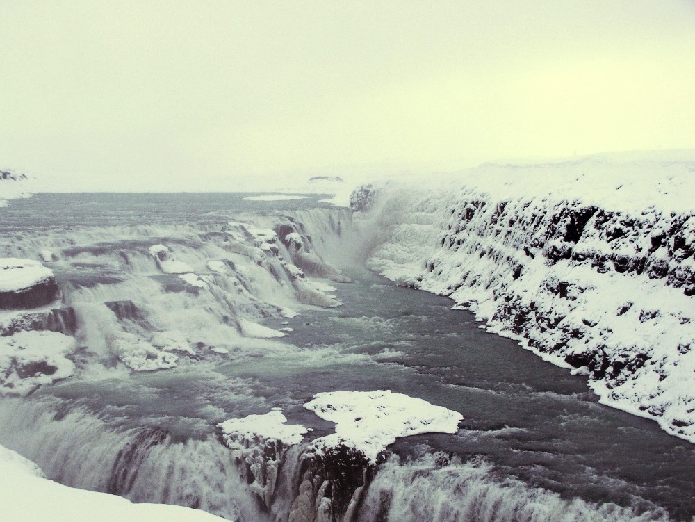 Gullfoss-Wasserfälle auf Island