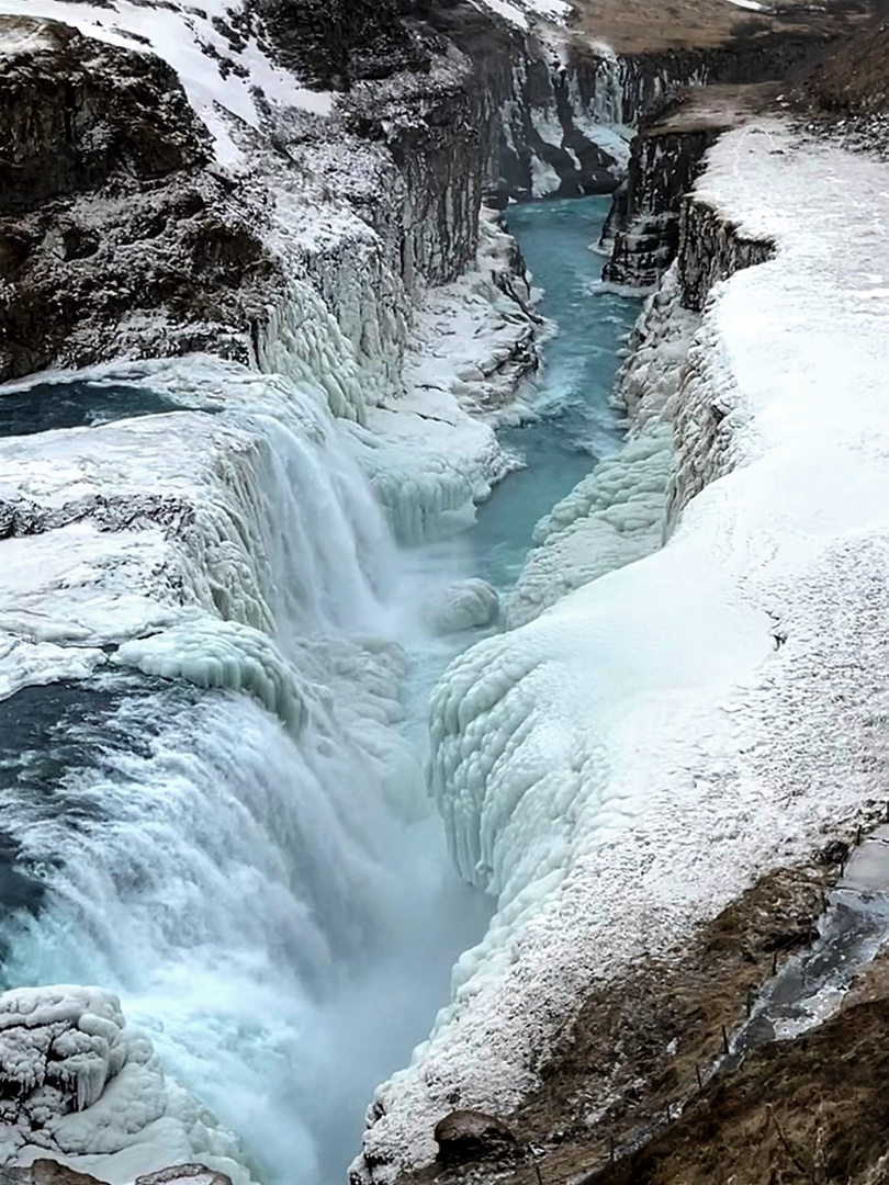 Gullfoss Wasserfall (blaskogabyggd waterfall)