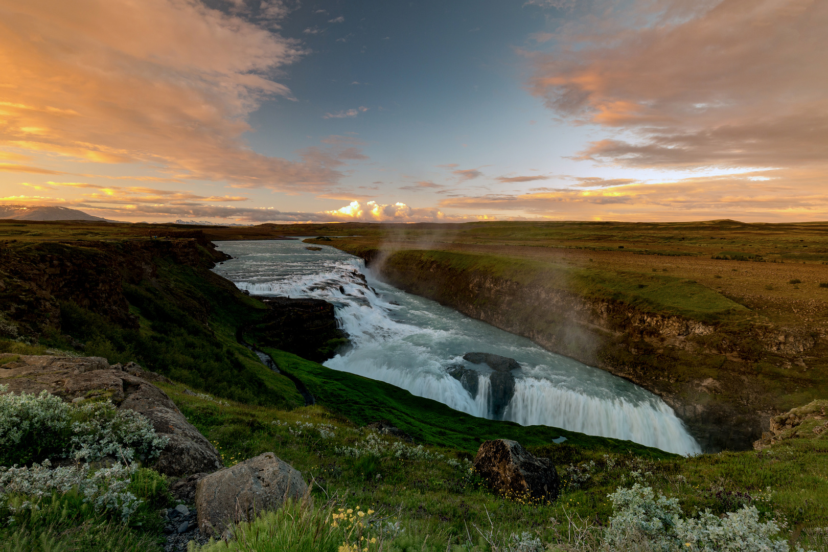 Gullfoss Wasserfall in Island