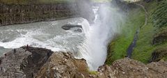 Gullfoss (zweite Fallstufe mit Blick in die Schlucht)