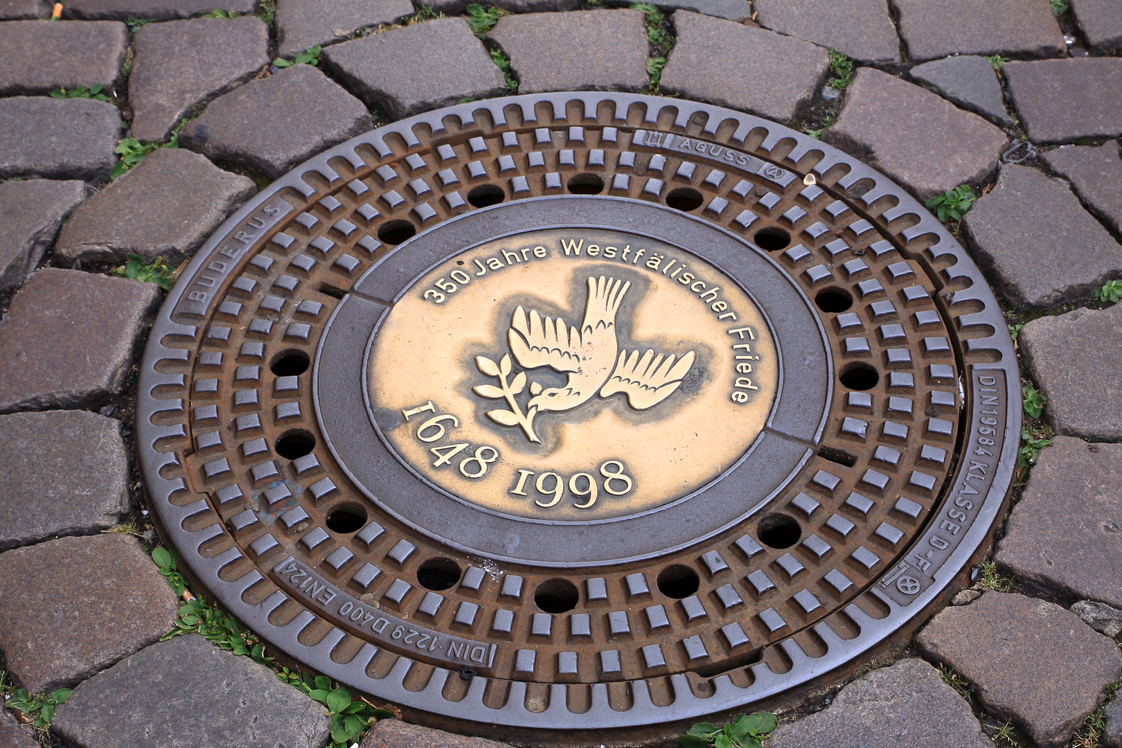 Gullideckel in Münster