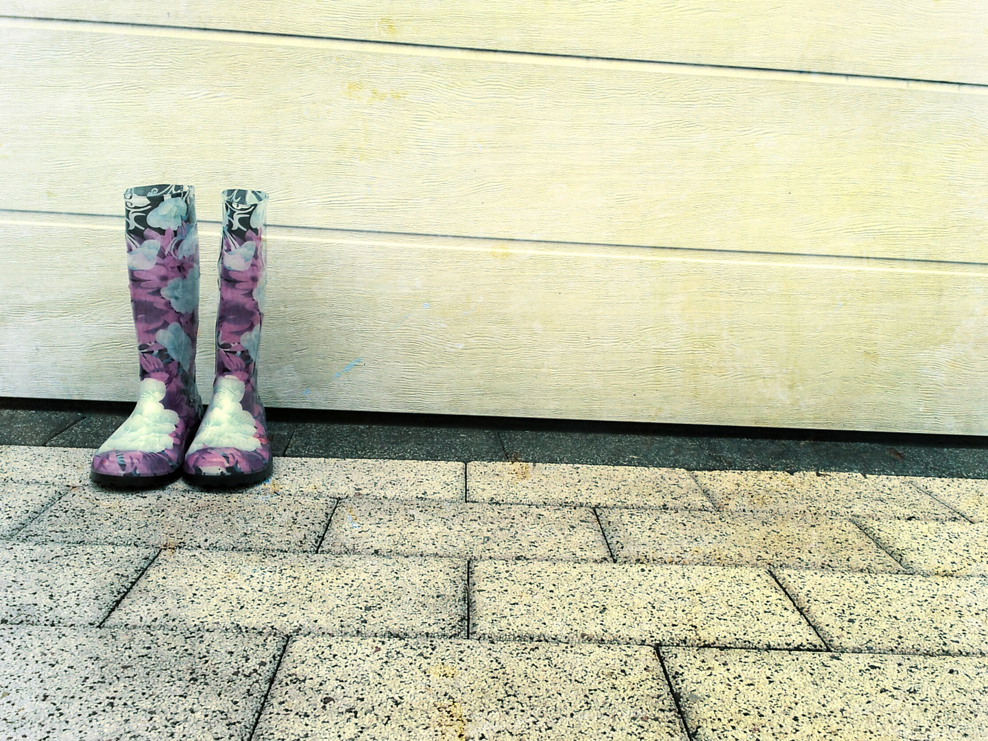 Gummistiefel im Regen