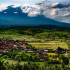 Gundung Agung in the clouds