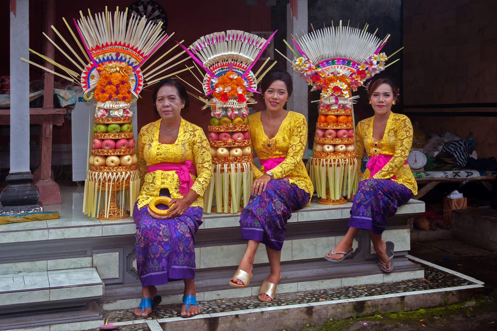 Gung Biang Ade, Gek Widia and Ni Kadek Mayang