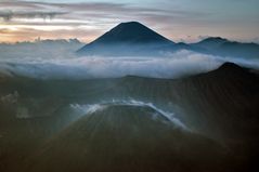 Gunung Batok and the Gunung Semeru