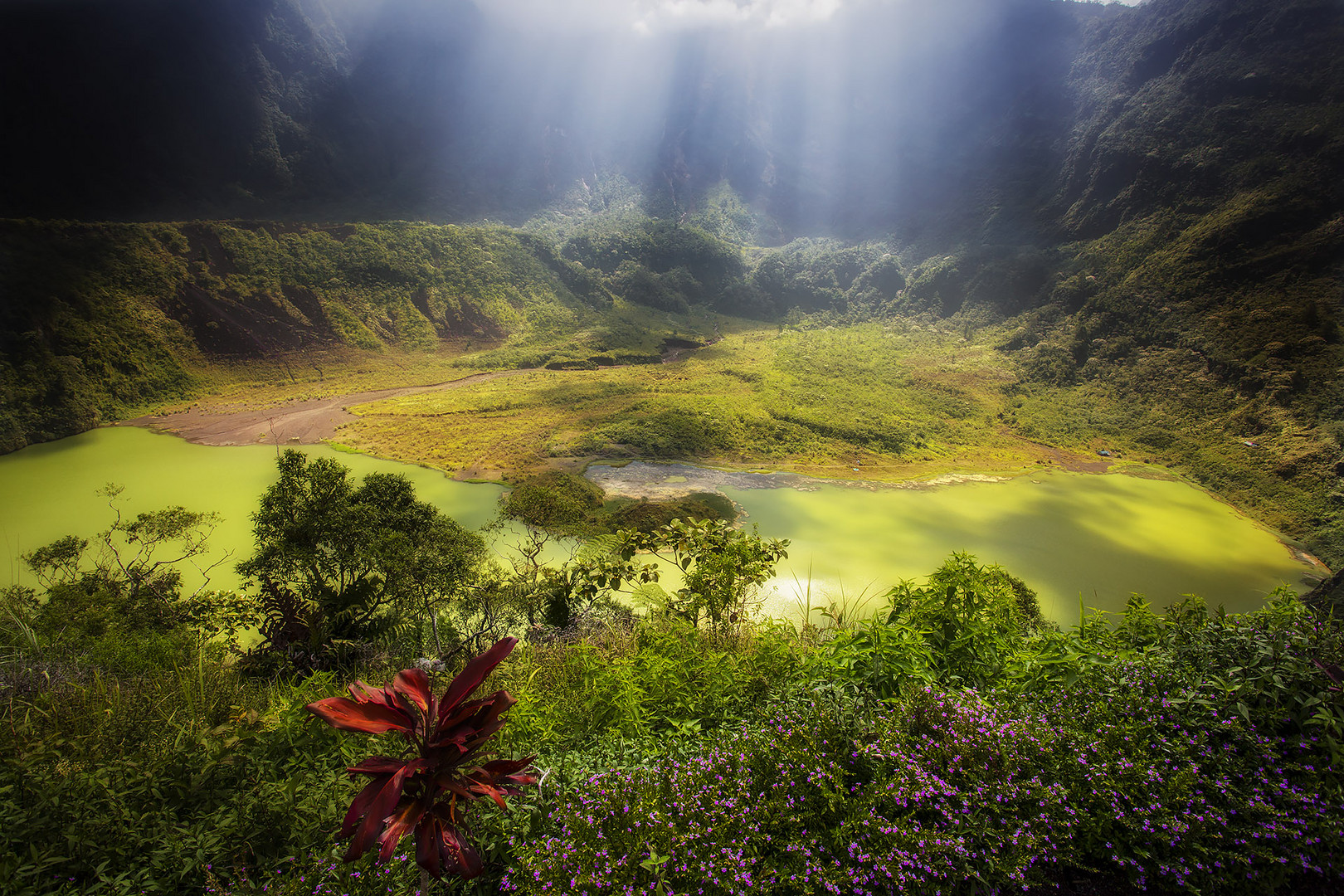 Gunung Galunggung Vulkan in Indonesien (Jawa)