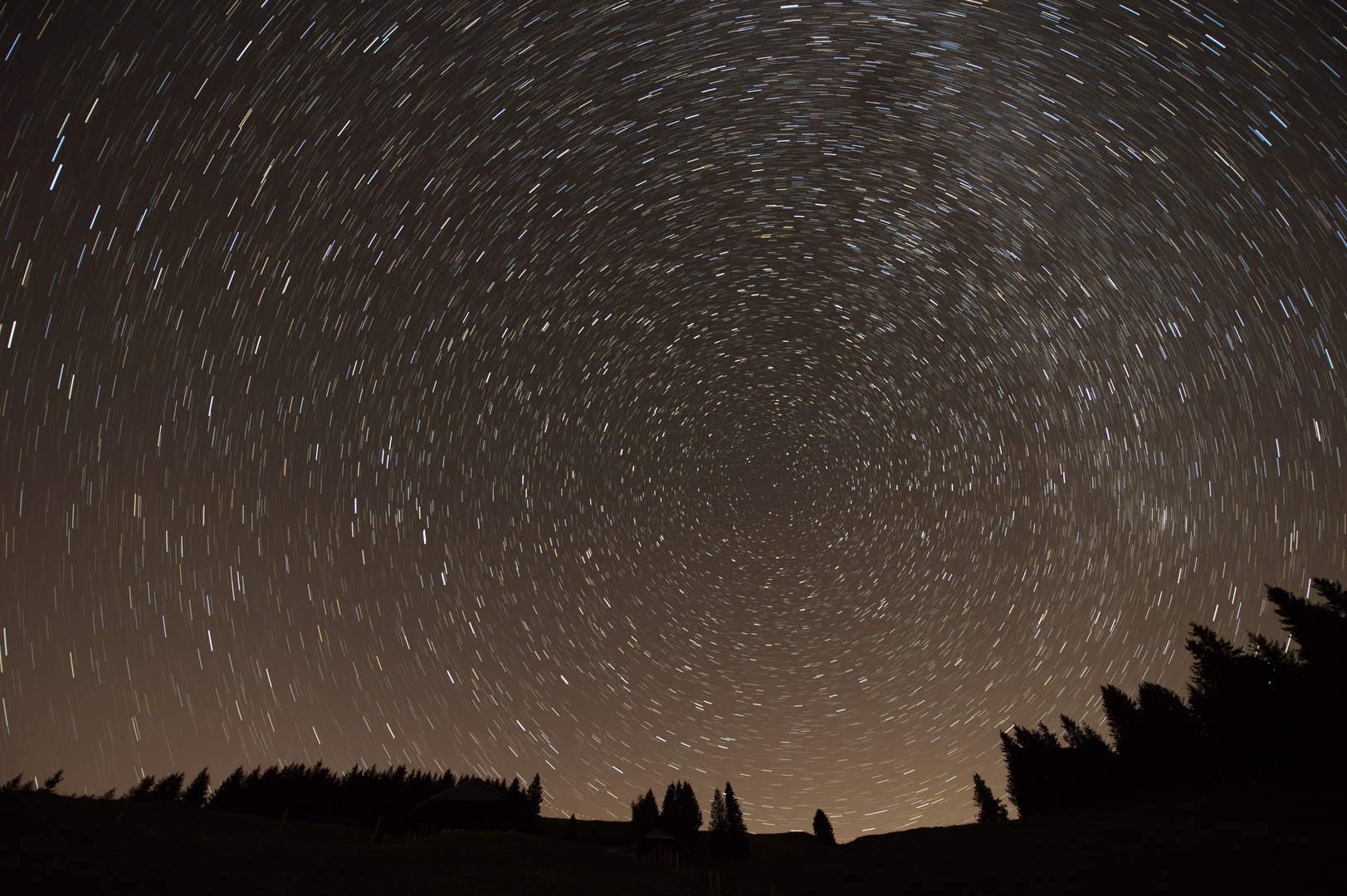 Gurnigel; Startrail über Selibüel