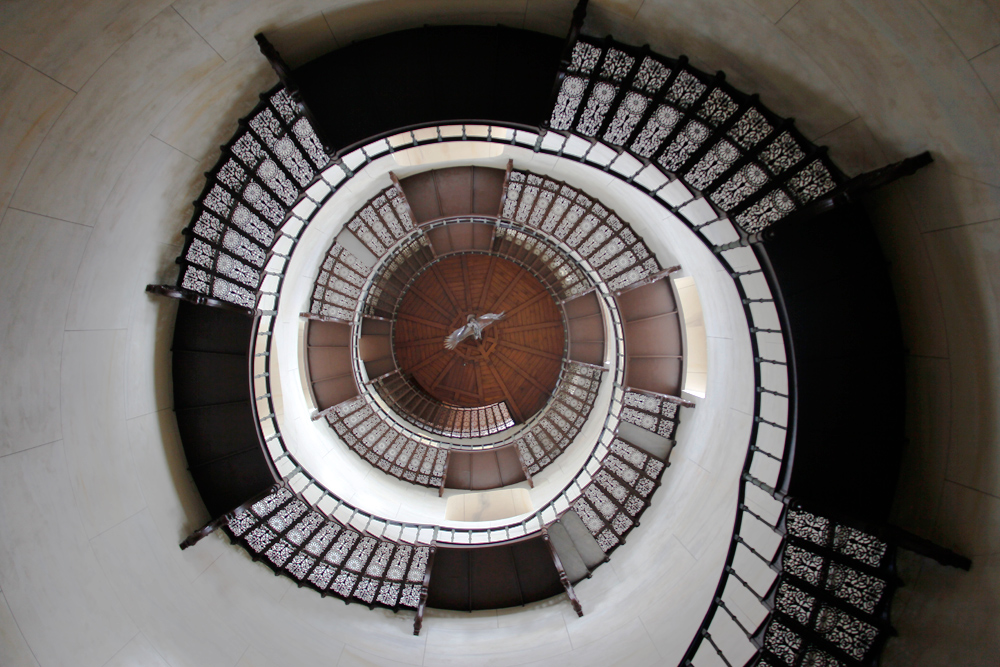 Gusseiserne Wendeltreppe im Jagdschloss Granitz