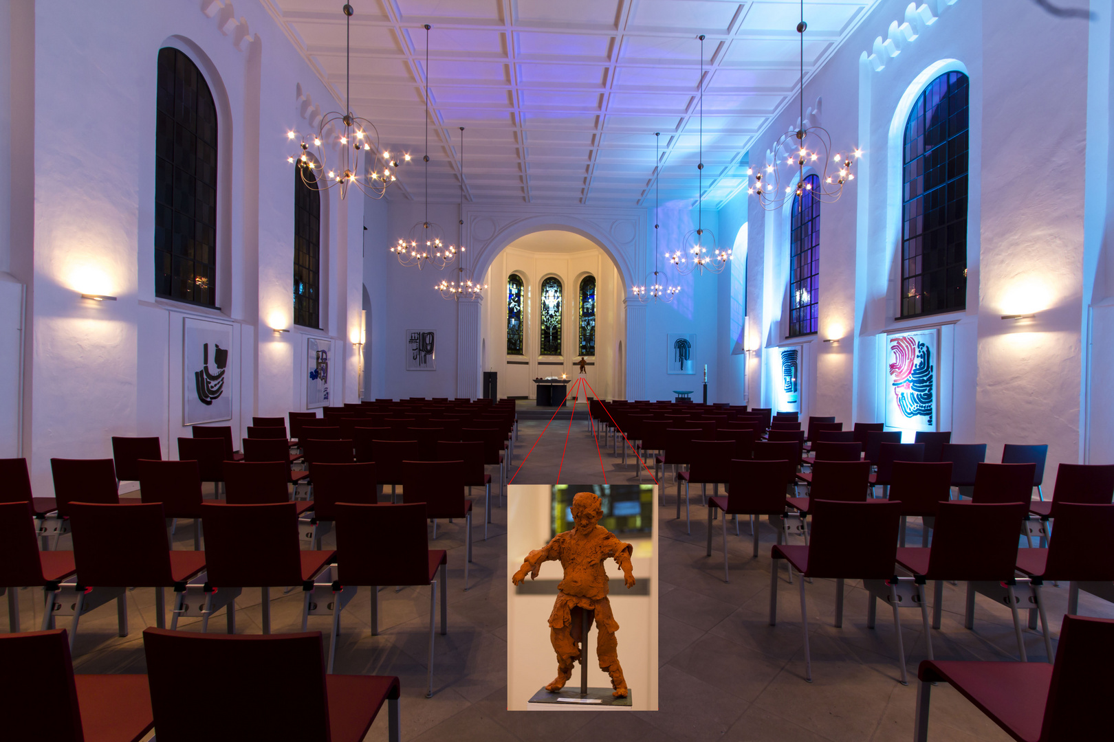 Gustav - Adolf - Kirche mit Demenzfigur aus Berlin