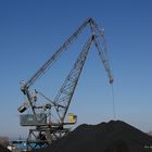 Gustavsburg Hafen mit Kran der Harpener Bergbau AG