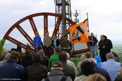 Gut besuchte Andacht auf der Halde Oberscholven