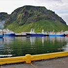 Gut geschützter Hafen auf Heimaey