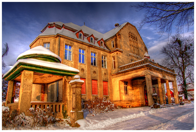 Gut im Winter - Gutspark in Porta Westfalica-Eisbergen