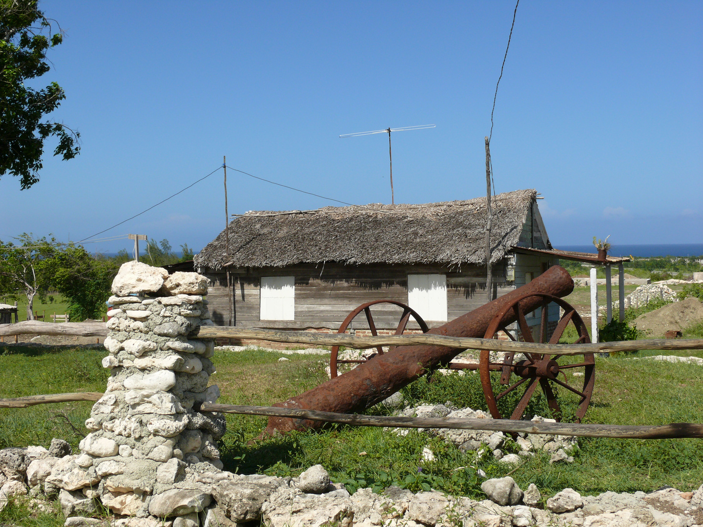 Gutbewachte Bauernhaus in Kuba