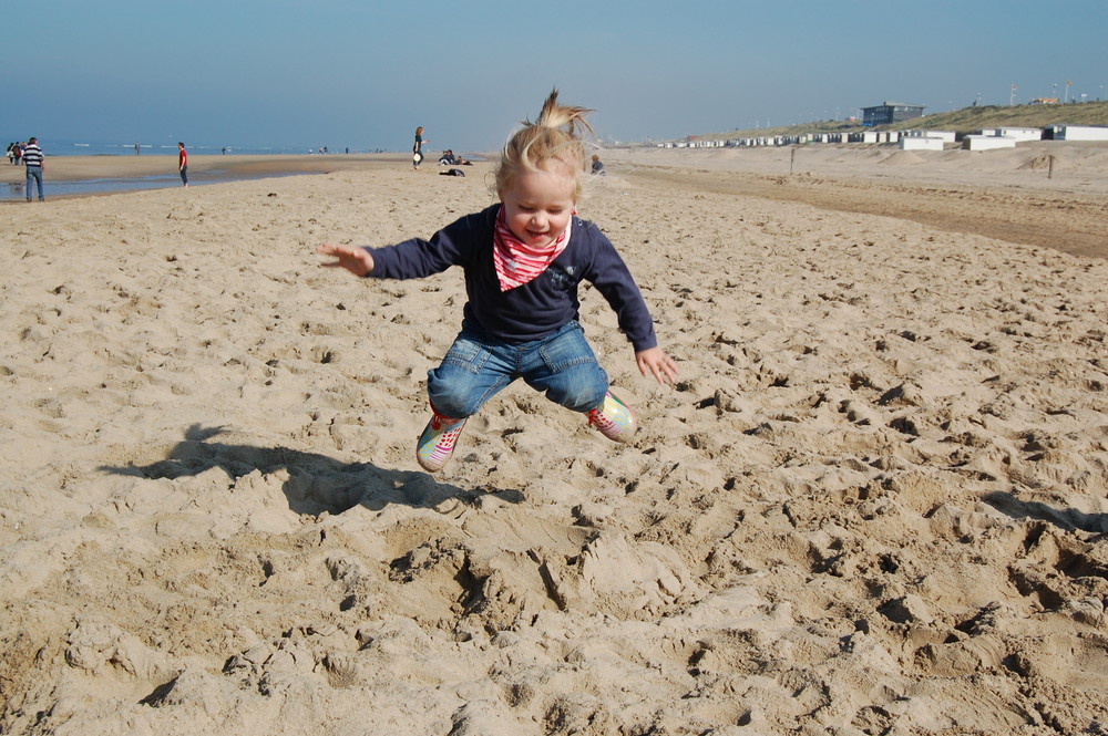 Gute Laune am Strand