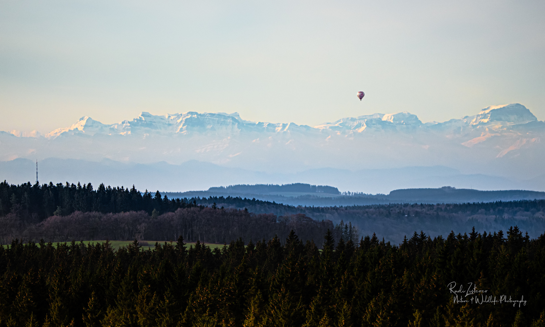 Gute  Sicht auf die Alpen