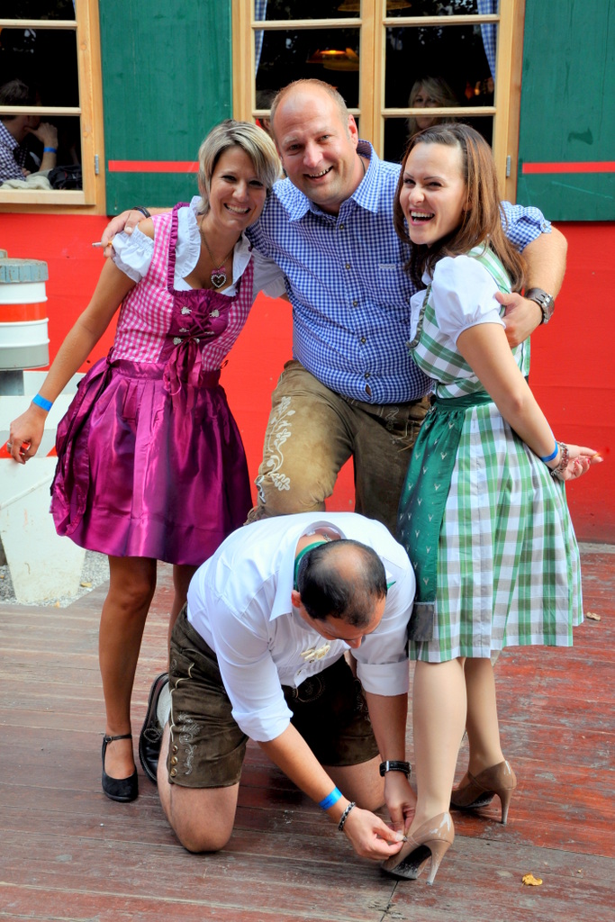 Gute Stimmung beim Oktoberfest