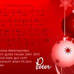 Gute Weihnachts- und Neujahrswünsche ...