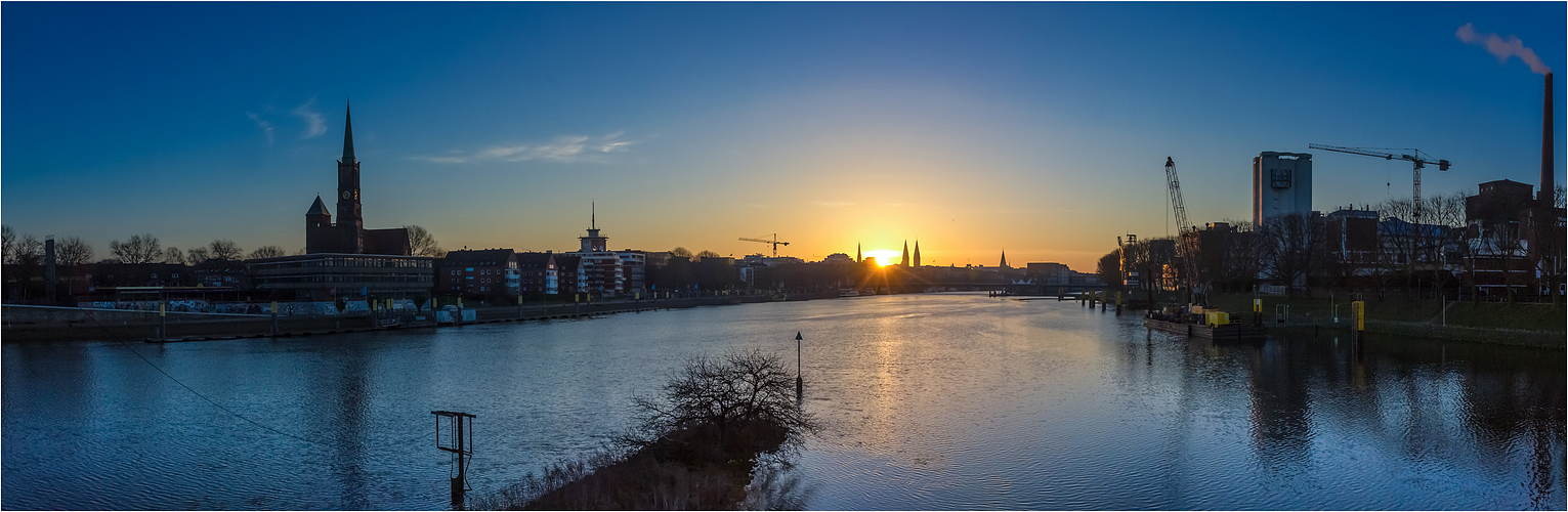 Guten Morgen Bremen - Sonnenaufgang -