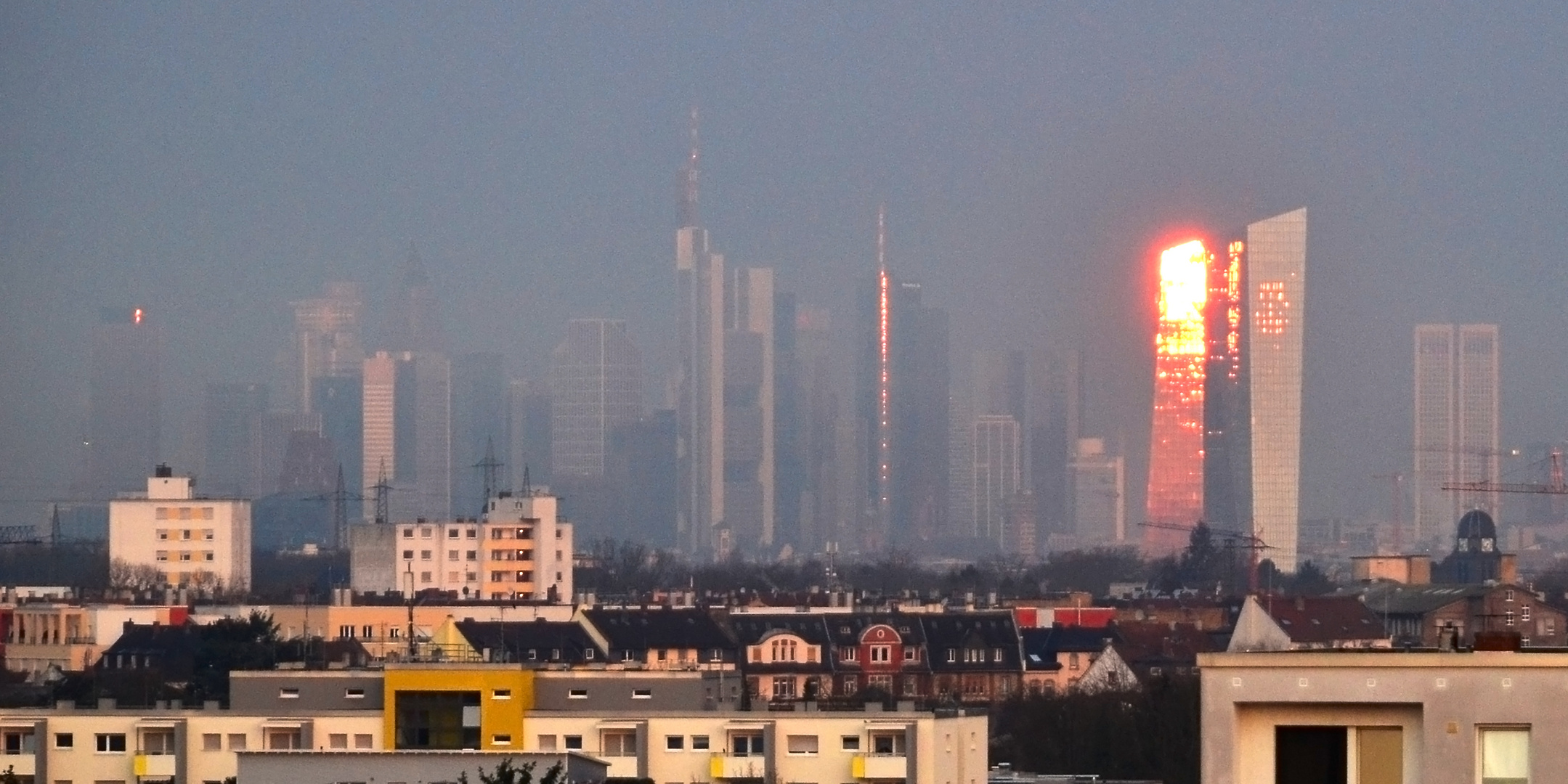 Guten Frankfurt Foto & Bild sonnenaufgang, frankfurt am main, ezb Bilder auf