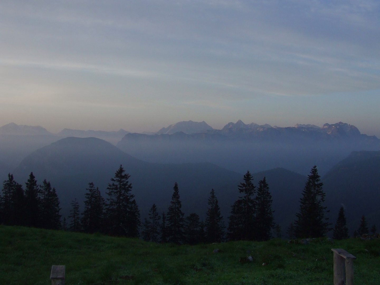 Guten Morgen Watzmann. Blick vom Kienberg in Inzell 1594Höhe