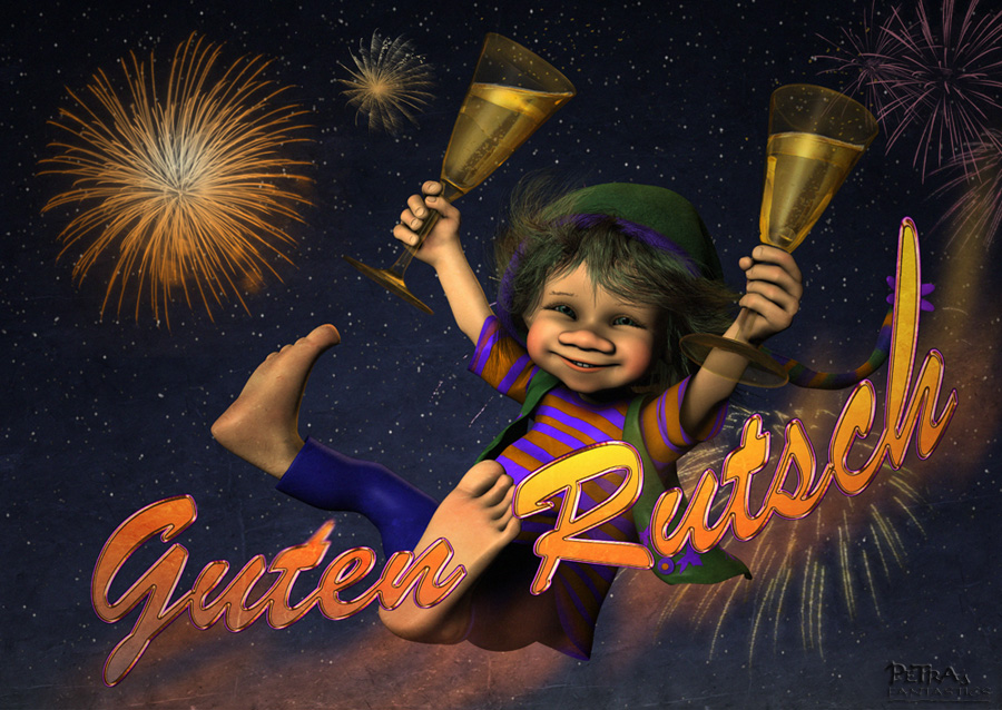 Guten Rutsch Foto & Bild | rendering, figuren, digiart Bilder auf ...