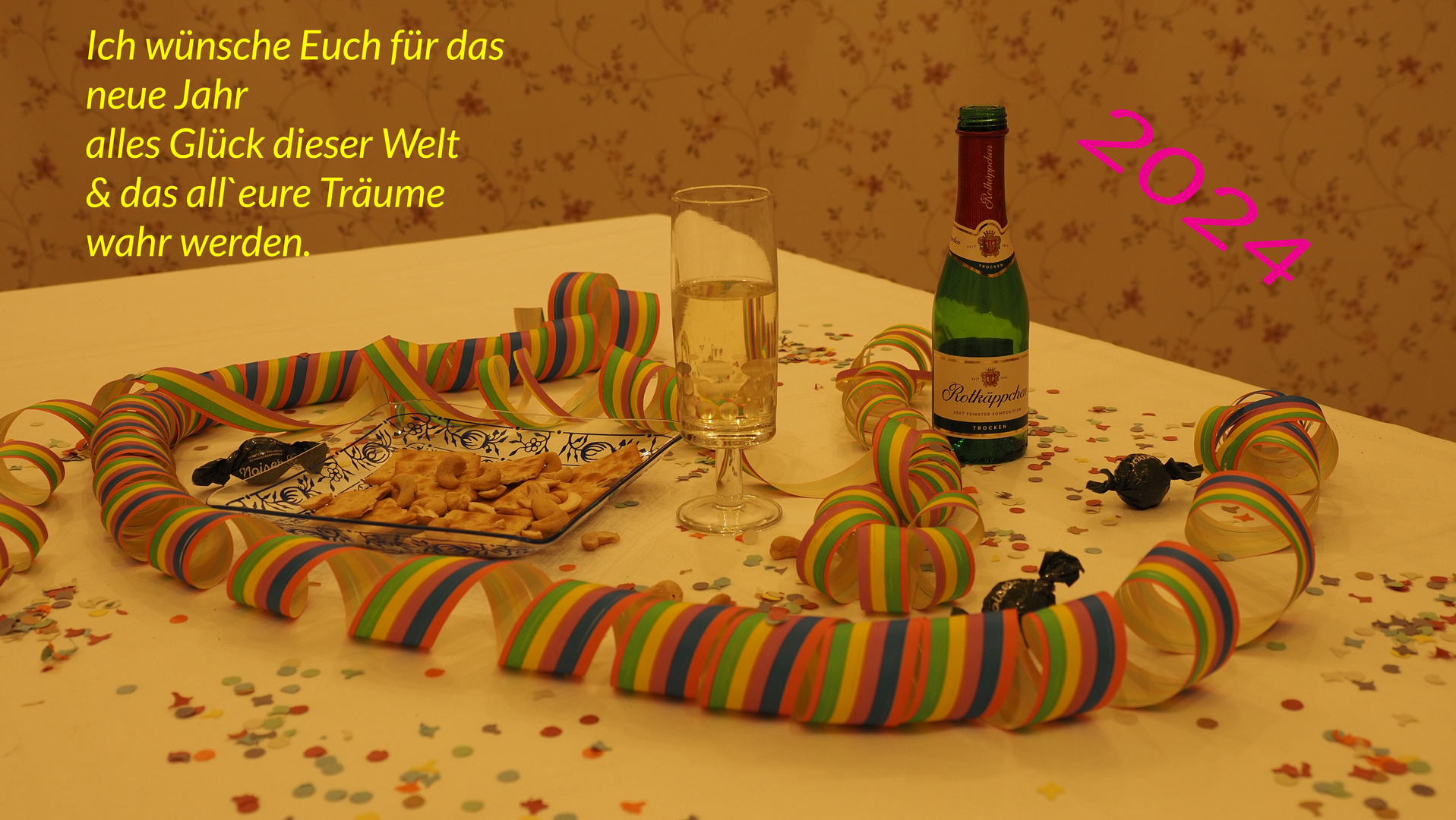 Guten Rutsch ins Jahr 2024 Foto & Bild stillleben, gratulation und