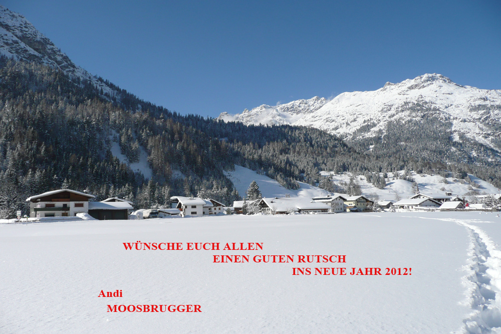 Guten Rutsch ins neue Jahr 2012!