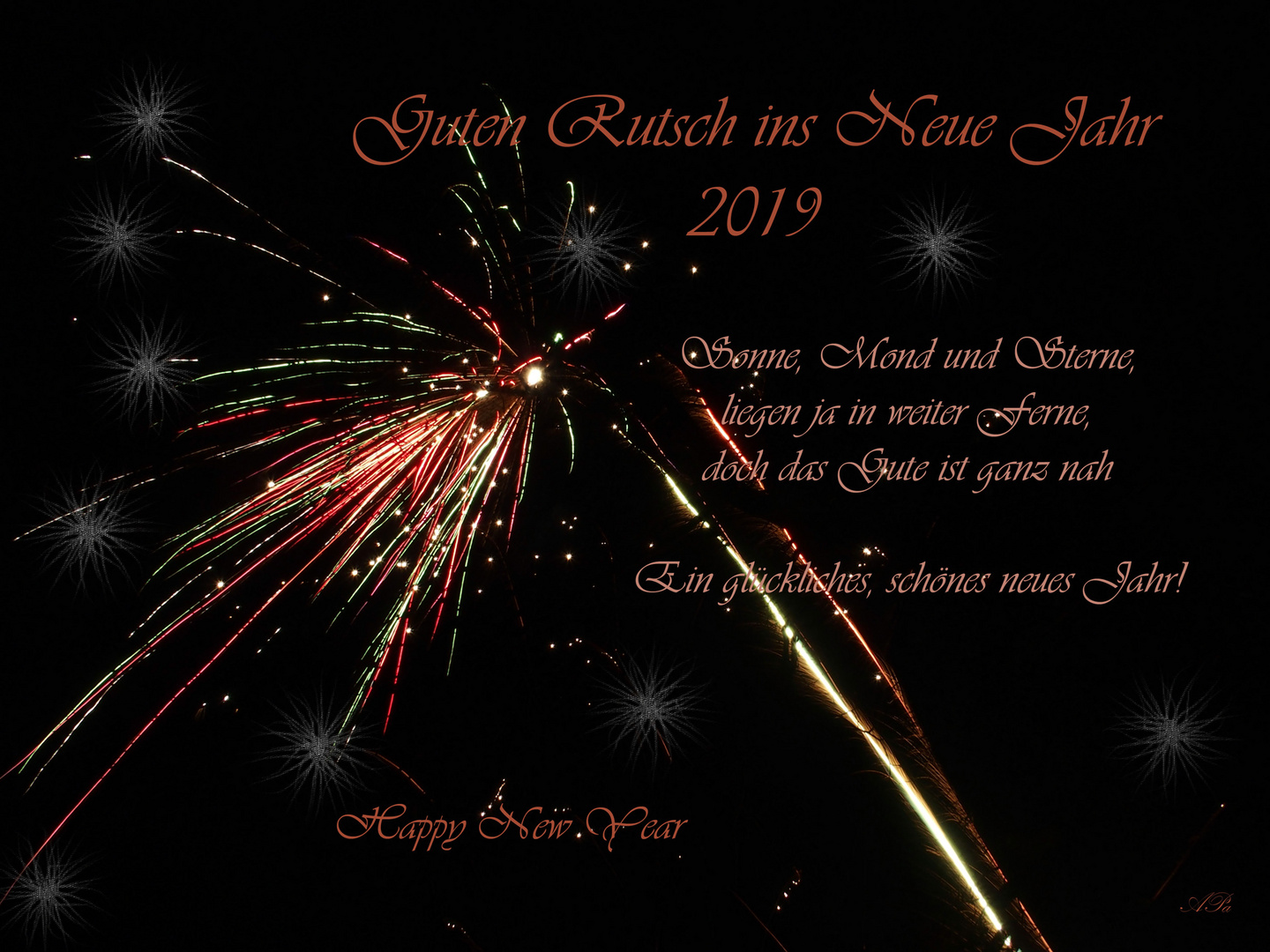 Guten Rutsch ins Neue Jahr 2019