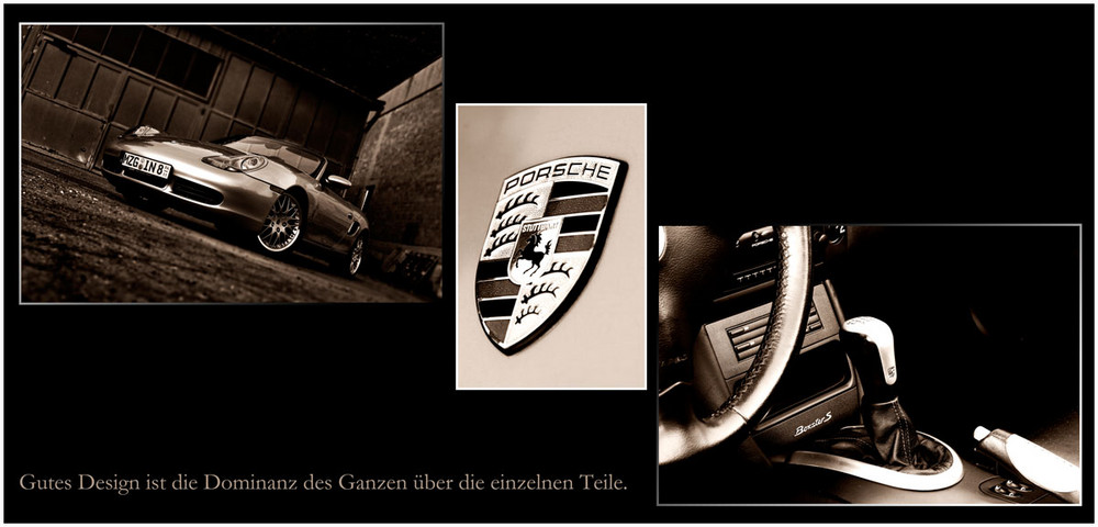 Gutes Design......Porsche Boxster S Collage