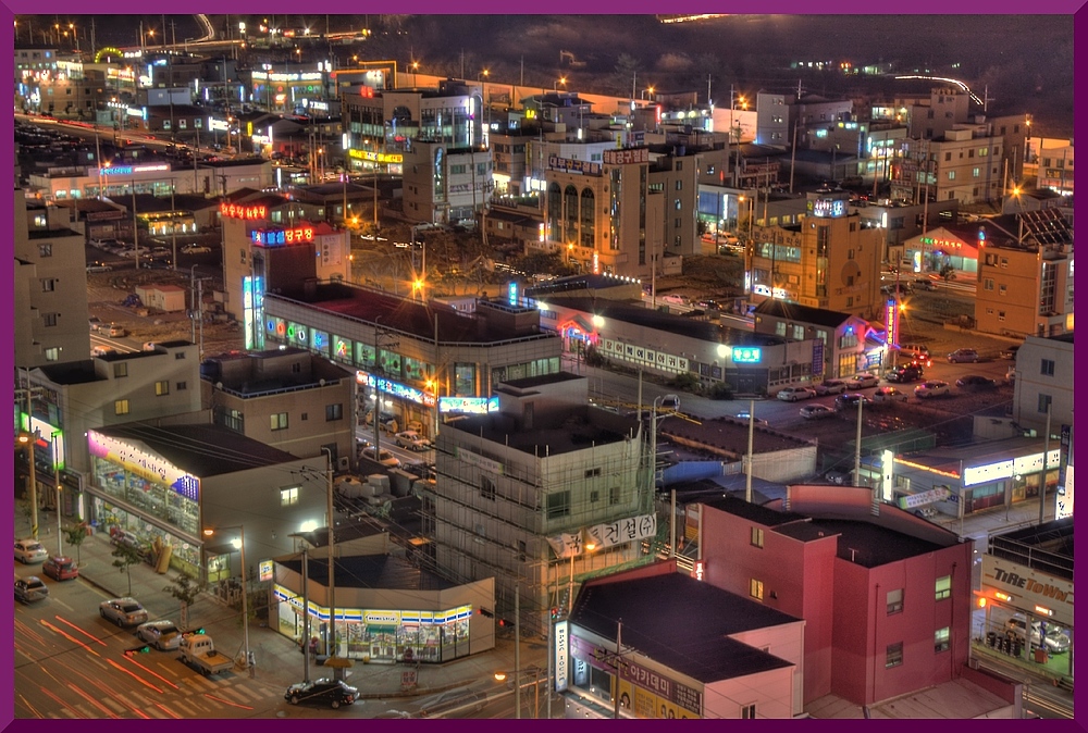 Gwangyang Junma-dong at night